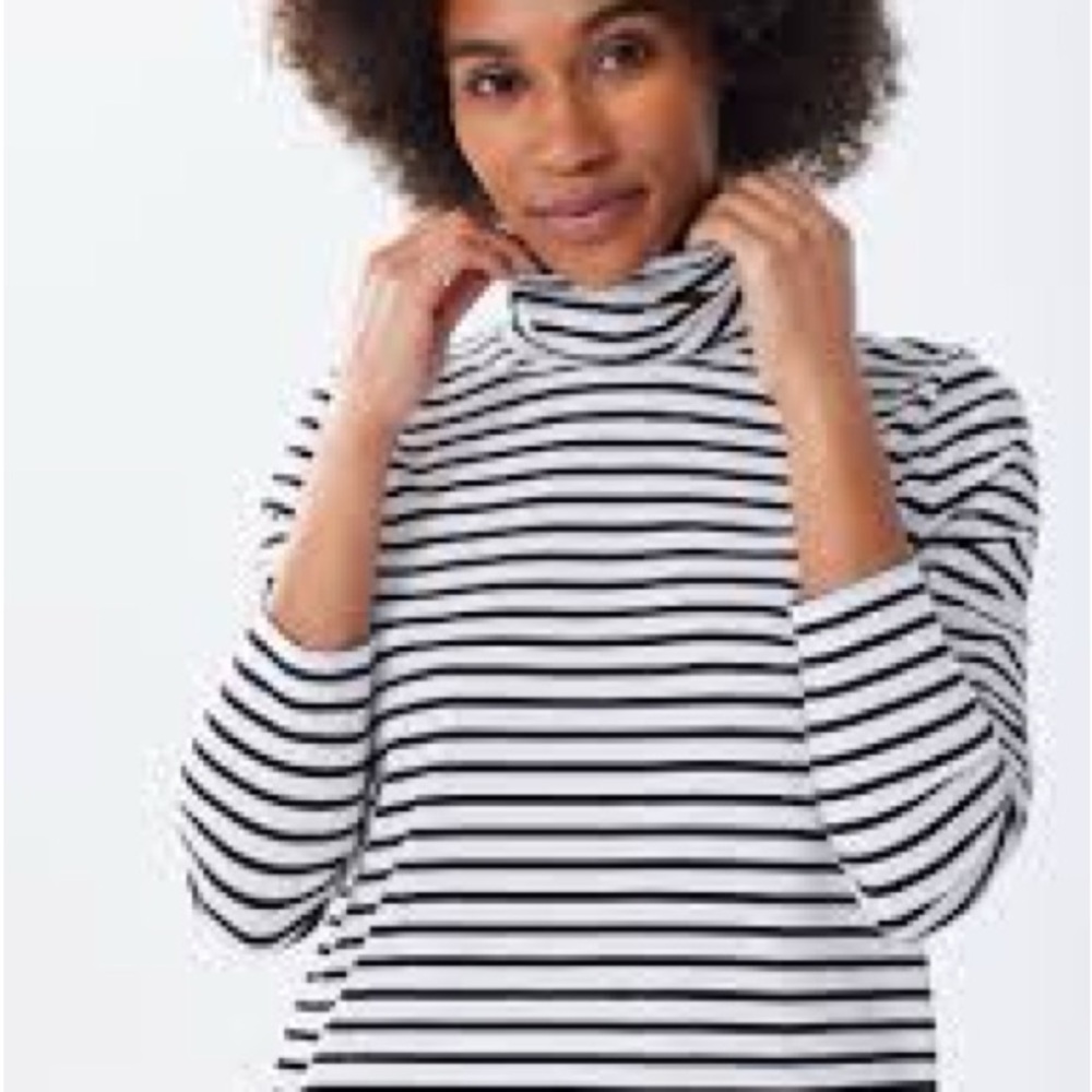 Striped Blue & White Nautical J. Crew Shirt